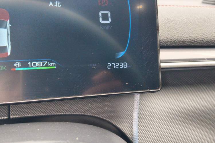 Used BYD Destroyer 05 2024 HONOR Edition DM-i 55KM Prestige Model Odometer Close Up