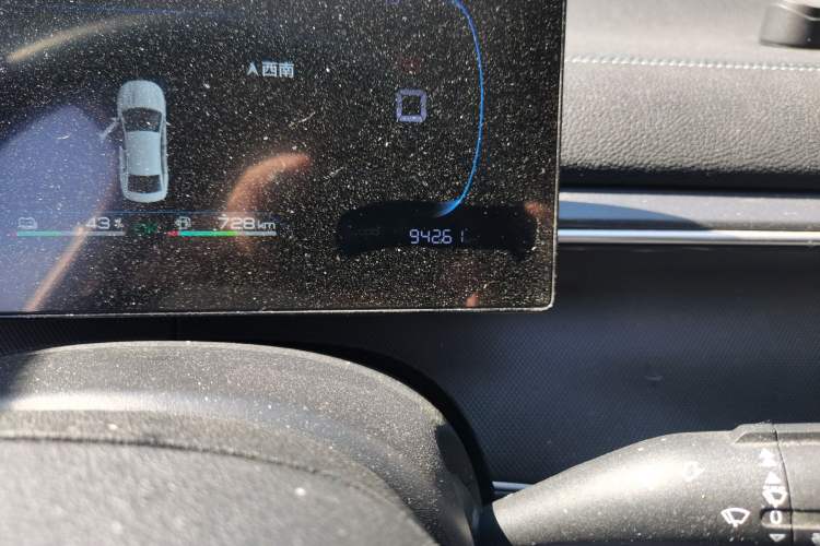 Used BYD Destroyer 05 2024 HONOR Edition DM-i 55KM Luxury Model Odometer Close Up