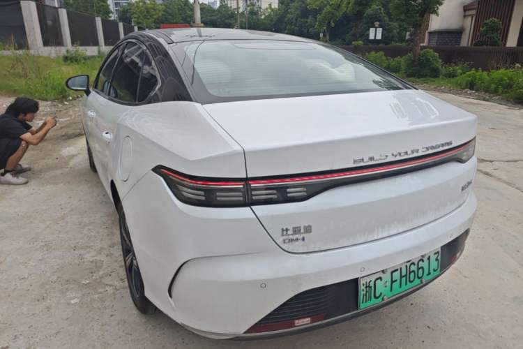 Used BYD Destroyer 05 2024 Honor Edition DM-i 120KM Luxury Model Rear Left 45 Deg