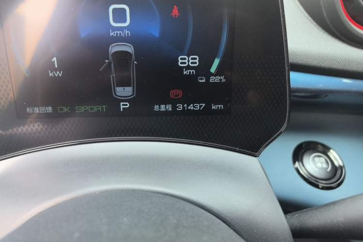 Used BYD Dolphin 2021 405 km Fashion Edition Odometer Close Up