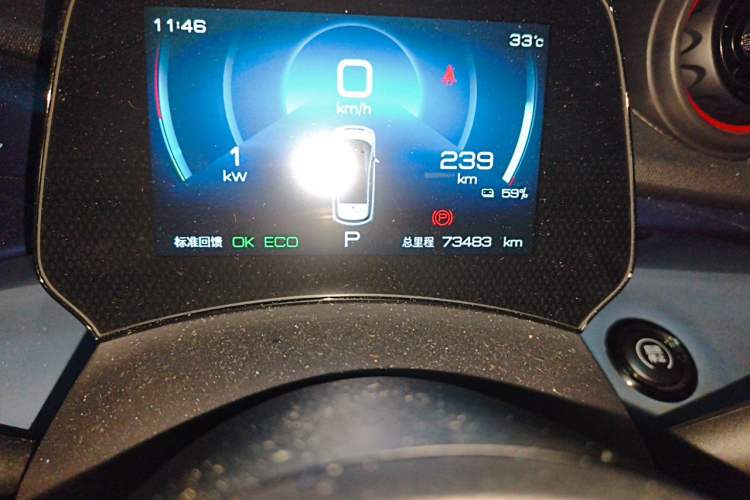 Used BYD Dolphin 2021 405 km Fashion Edition Odometer Close Up