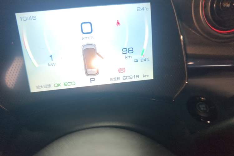Used BYD Dolphin 2021 405 km Free Version Odometer Close Up