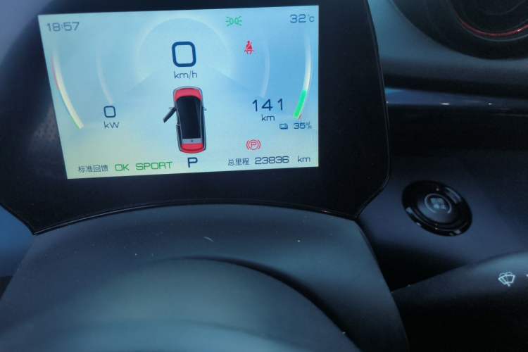Used BYD Dolphin 2021 405 km Fashion Edition Odometer Close Up