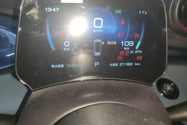 Used BYD Dolphin 2021 405 km Fashion Edition Odometer Close Up