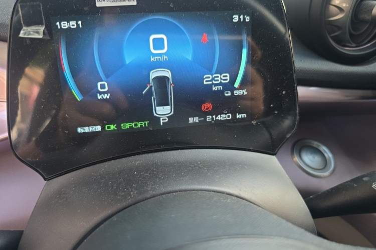 Used BYD Dolphin 2021 405 km Fashion Edition Odometer Close Up