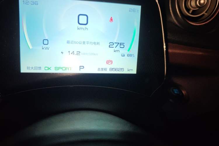 Used BYD Dolphin 2021 405 km Fashion Edition Odometer Close Up