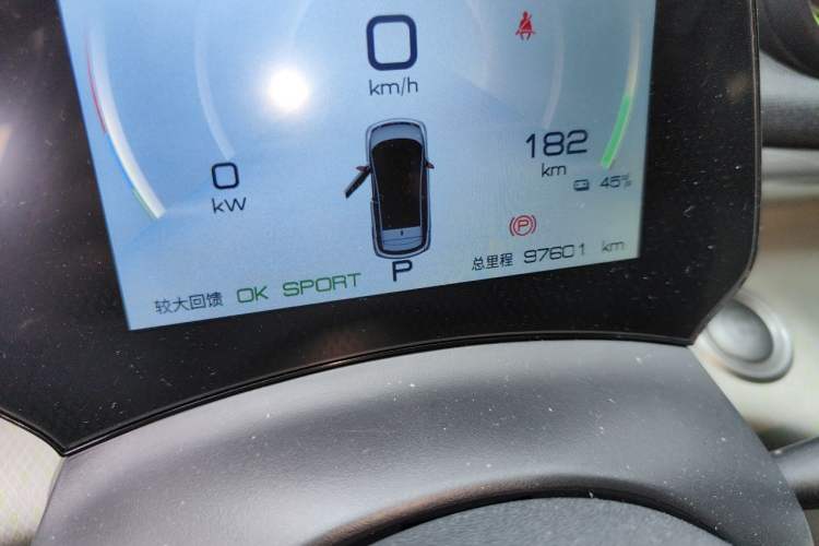 Used BYD Dolphin 2021 405 km Fashion Edition Odometer Close Up