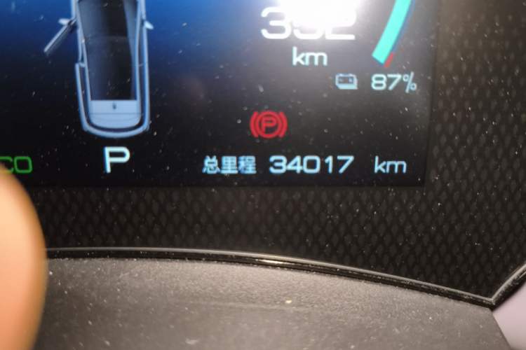 Used BYD Dolphin 2021 405 km Fashion Edition Odometer Close Up