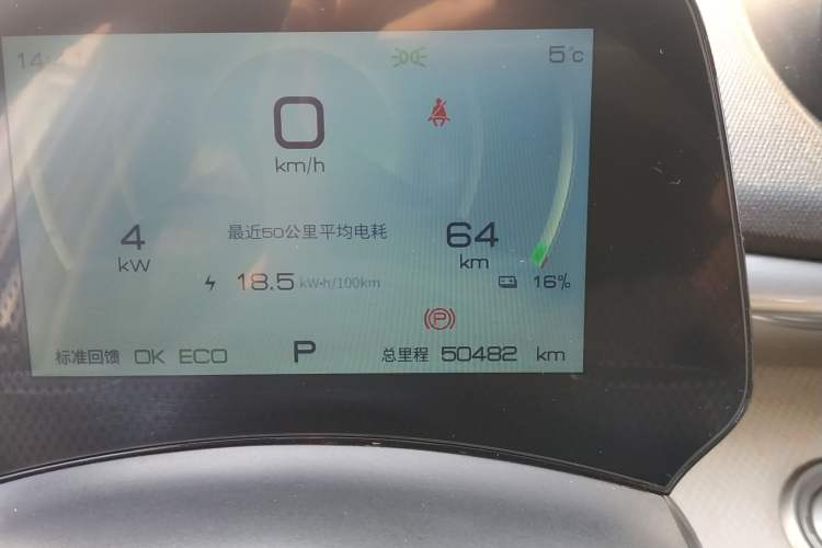 Used BYD Dolphin 2021 405 km Fashion Edition Odometer Close Up
