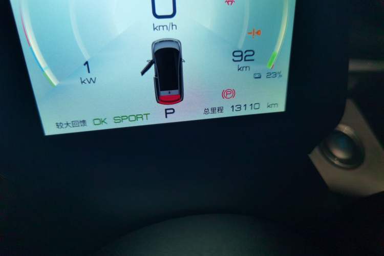 Used BYD Dolphin 2021 405 km Fashion Edition Odometer Close Up