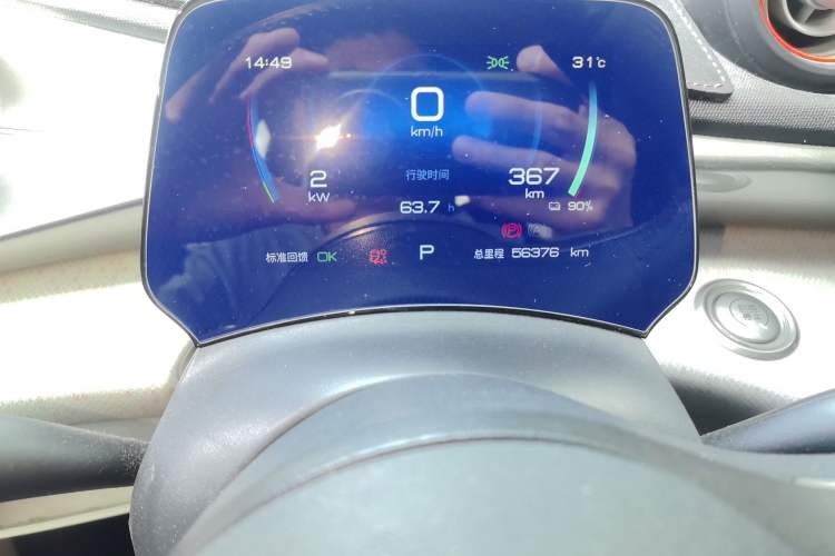 Used BYD Dolphin 2021 405 km Free Version Odometer Close Up