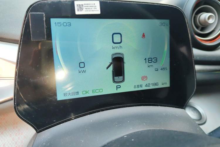 Used BYD Dolphin 2021 405 km Fashion Edition Odometer Close Up