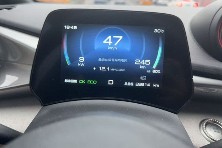 Used BYD Dolphin 2021 405 km Fashion Edition Odometer Close Up