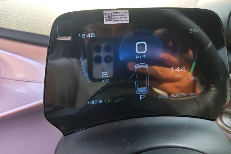 Used BYD Dolphin 2021 405 km Fashion Edition Odometer Close Up