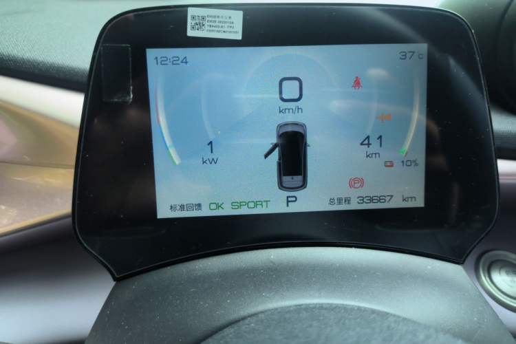 Used BYD Dolphin 2021 405 km Free Version Odometer Close Up