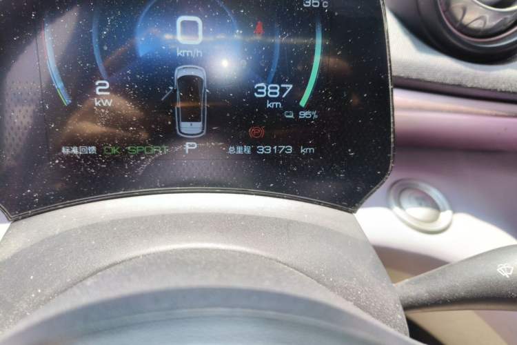Used BYD Dolphin 2021 405 km Fashion Edition Odometer Close Up
