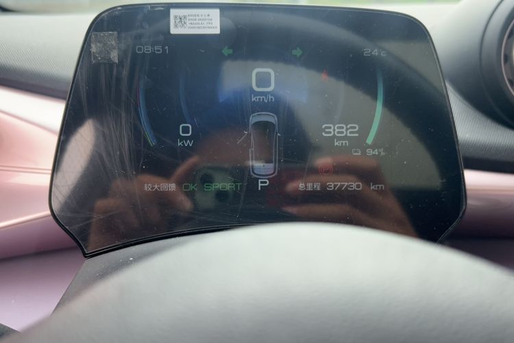 Used BYD Dolphin 2021 405 km Fashion Edition Odometer Close Up
