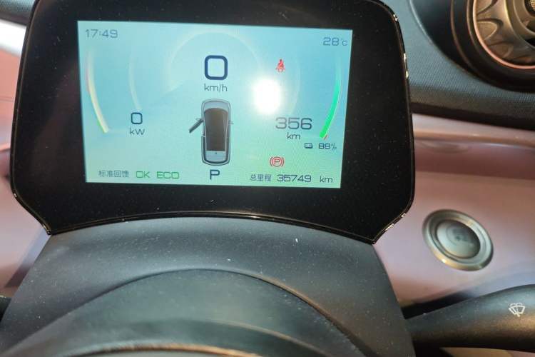 Used BYD Dolphin 2021 405 km Fashion Edition Odometer Close Up