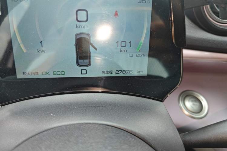 Used BYD Dolphin 2021 405 km Fashion Edition Odometer Close Up