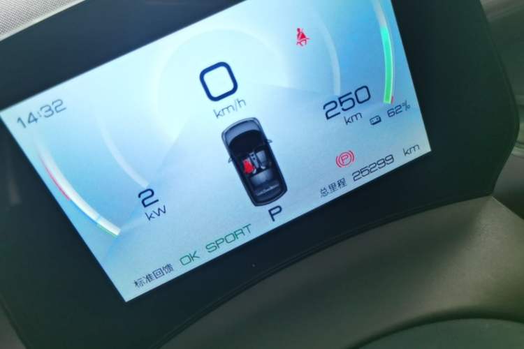 Used BYD Dolphin 2021 405 km Fashion Edition Odometer Close Up