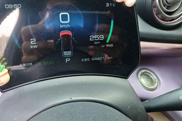 Used BYD Dolphin 2021 405 km Fashion Edition Odometer Close Up