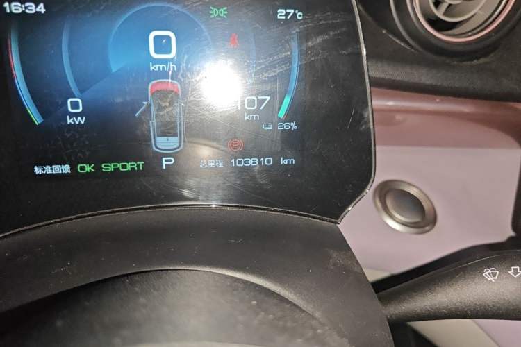 Used BYD Dolphin 2021 405 km Fashion Edition Odometer Close Up