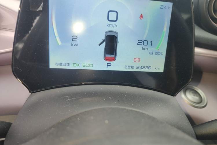 Used BYD Dolphin 2021 405 km Fashion Edition Odometer Close Up