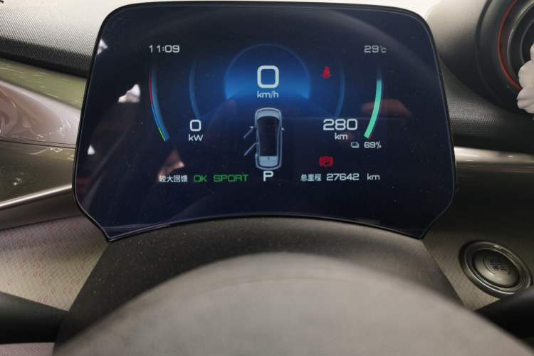 Used BYD Dolphin 2021 405 km Free Version Odometer Close Up