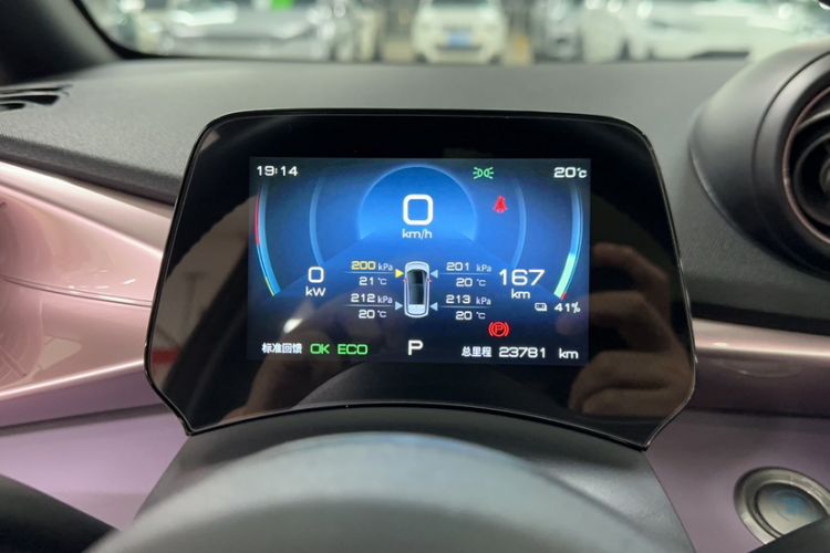 Used BYD Dolphin 2021 405 km Fashion Edition Odometer Close Up