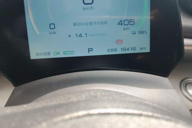 Used BYD Dolphin 2021 405 km Fashion Edition Odometer Close Up
