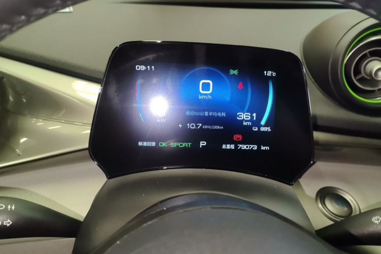 Used BYD Dolphin 2021 405 km Fashion Edition Odometer Close Up
