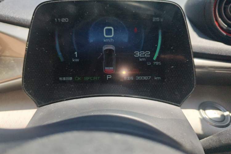 Used BYD Dolphin 2021 405 km Fashion Edition Odometer Close Up