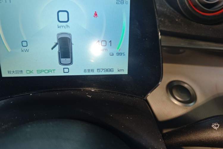 Used BYD Dolphin 2021 405 km Fashion Edition Odometer Close Up