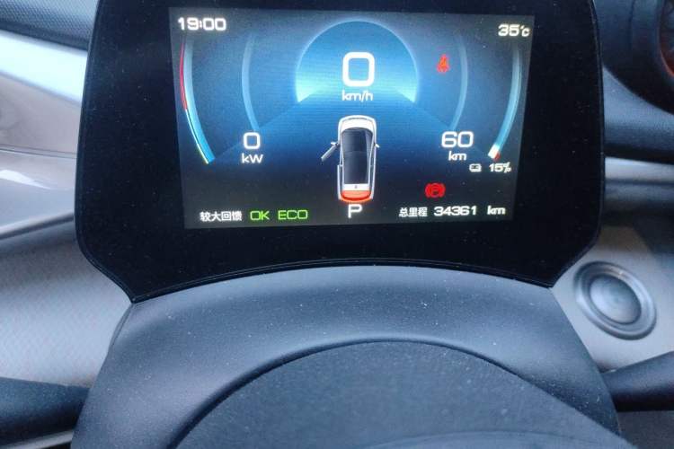 Used BYD Dolphin 2021 405 km Fashion Edition Odometer Close Up