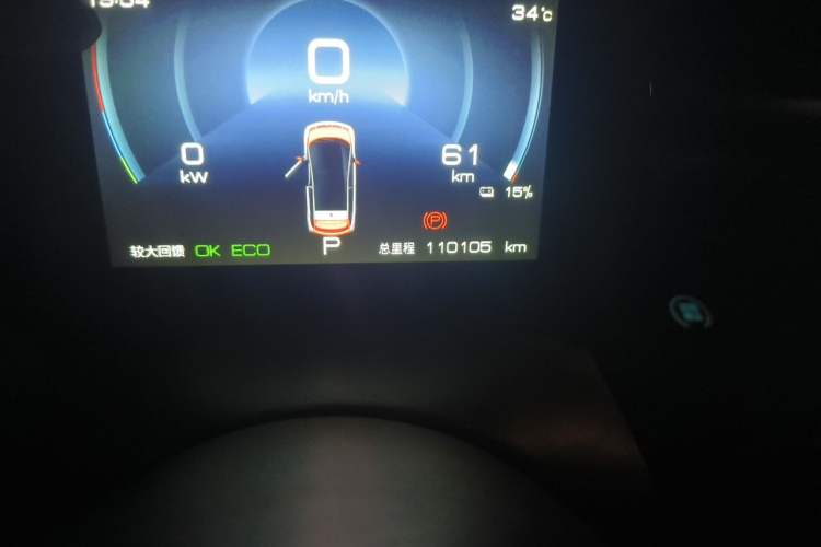 Used BYD Dolphin 2021 405 km Free Version Odometer Close Up