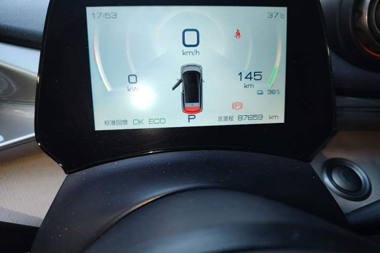 Used BYD Dolphin 2021 405 km Fashion Edition Odometer Close Up