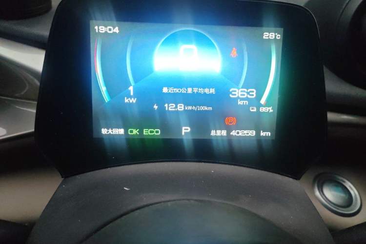 Used BYD Dolphin 2021 405 km Fashion Edition Odometer Close Up