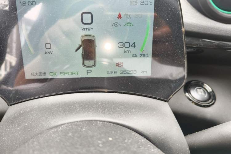 Used BYD Dolphin 2023 401km Knight Edition Odometer Close Up