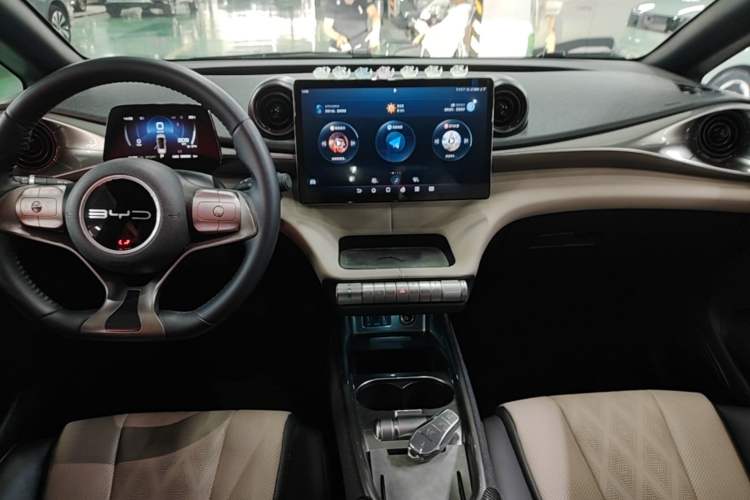 Used BYD Dolphin 2023 420 km Fashion Edition Audio And AC Panel