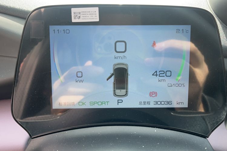 Used BYD Dolphin 2023 420 km Fashion Edition Odometer Close Up