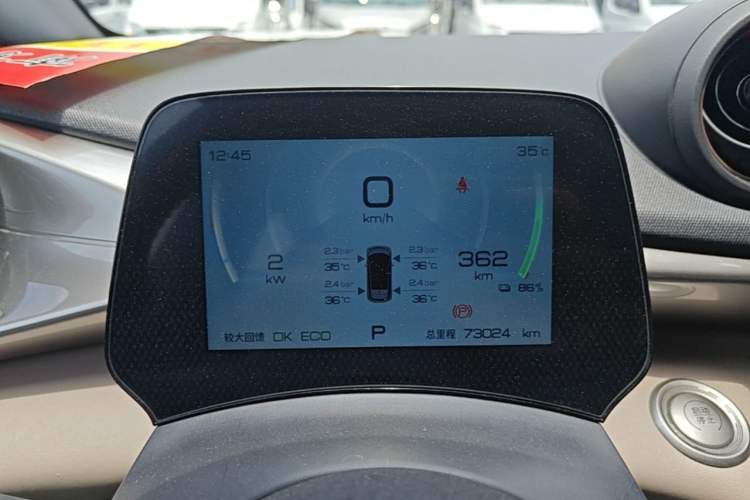 Used BYD Dolphin 2023 420 km Fashion Edition Odometer Close Up