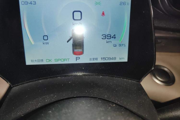 Used BYD Dolphin 2023 420 km Free Version Odometer Close Up