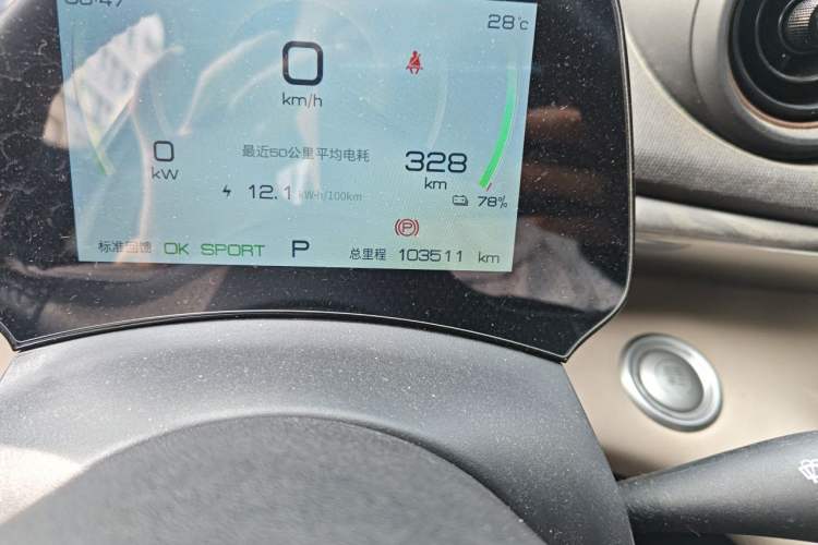 Used BYD Dolphin 2023 420 km Fashion Edition Odometer Close Up
