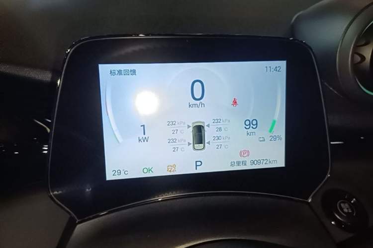 Used BYD Dolphin 2024 Honor Edition 420km Fashion Version Odometer Close Up