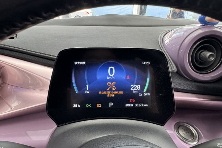 Used BYD Dolphin 2024 Honor Edition 420km Fashion Version Odometer Close Up