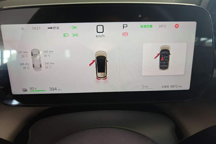 Used BYD Dolphin 2025 Smart Drive Version 420 km Freedom Edition Instrument Cluster