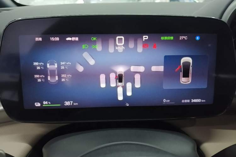 Used BYD Dolphin 2025 Intelligent Driving Version 410 km Fashion Edition Instrument Cluster