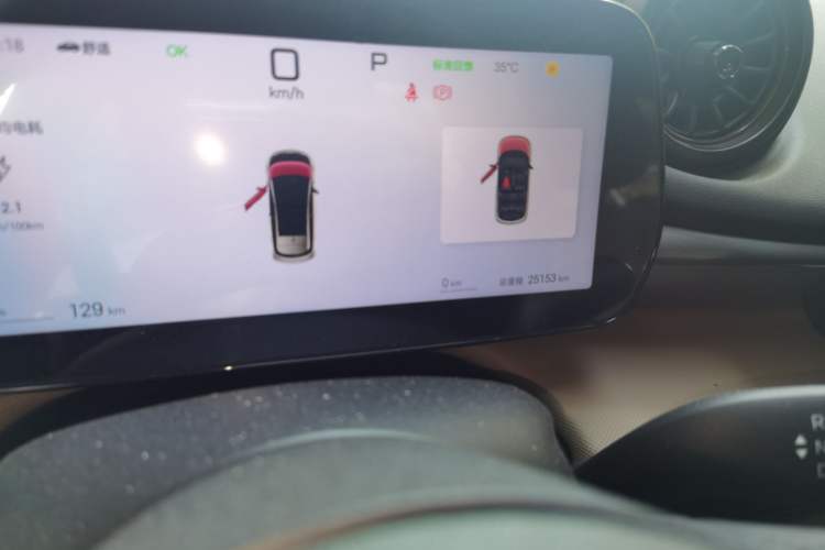 Used BYD Dolphin 2025 Intelligent Driving Version 410 km Fashion Edition Odometer Close Up
