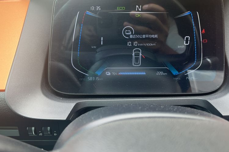 Used BYD e1 2019 YAO Edition Odometer Close Up