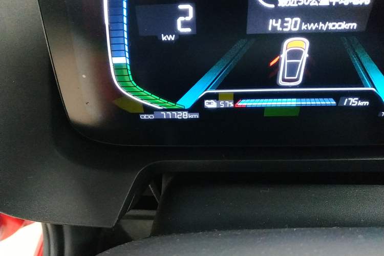 Used BYD e1 2019 Edition Yue Odometer Close Up